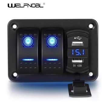 Digital Voltmeter Off-road Switch Panel