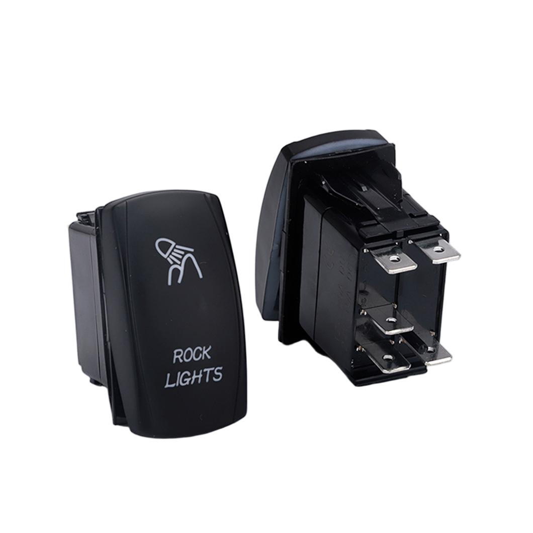 LJ14 Backlit Rock Lights Toggle Rocker Switch Blue LED