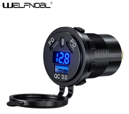 Prise USB double PD QC3.0 Welfnobl