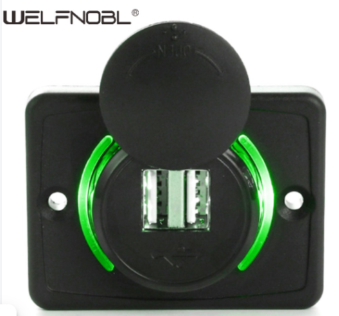 Chargeur USB double PD QC3.0 pour moto Welfnobl