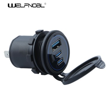 Type C Pd Qc 3.0 Usb Port Charger Outlet Power Socket Adapter