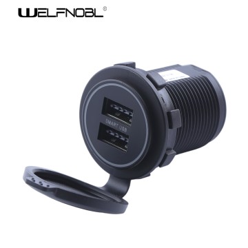 Dual Smart USB-A 5V 4.8A car charger