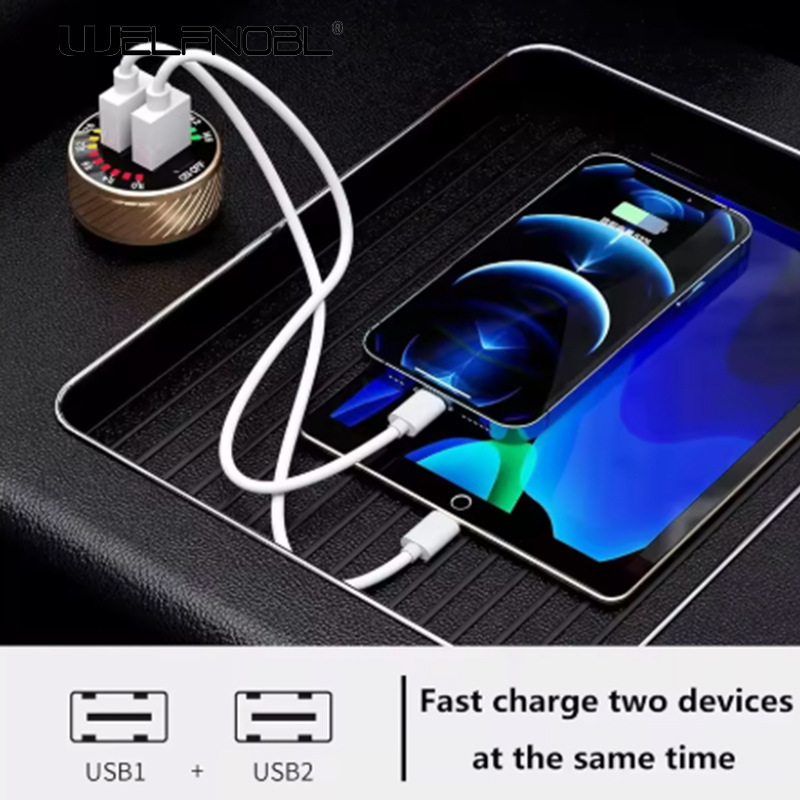 QC3.0 DC 12V Двойной USB-разъем