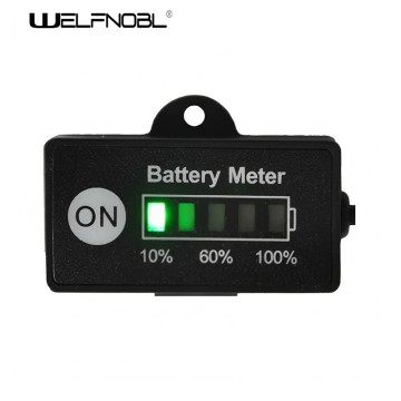 Mini 12V 24V LED Battery Indicator Gauge Meter