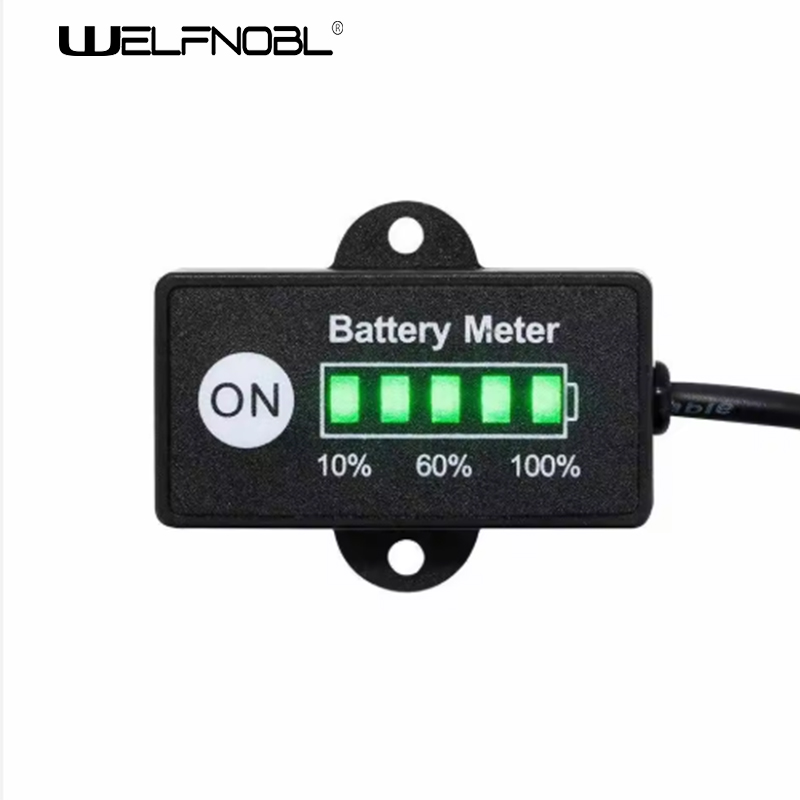 Mini medidor indicador de batería LED de 12V/24V