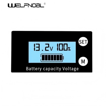 LCD lithium lead-acid dual digital display voltmeter