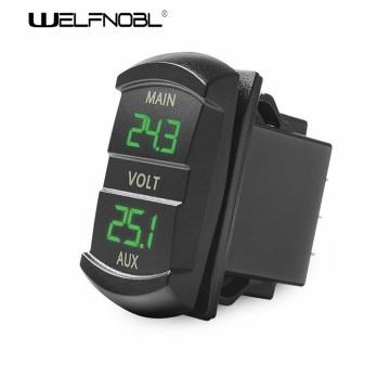 Waterproof Dual Voltage Waterproof LED Panel Digital Voltmeter