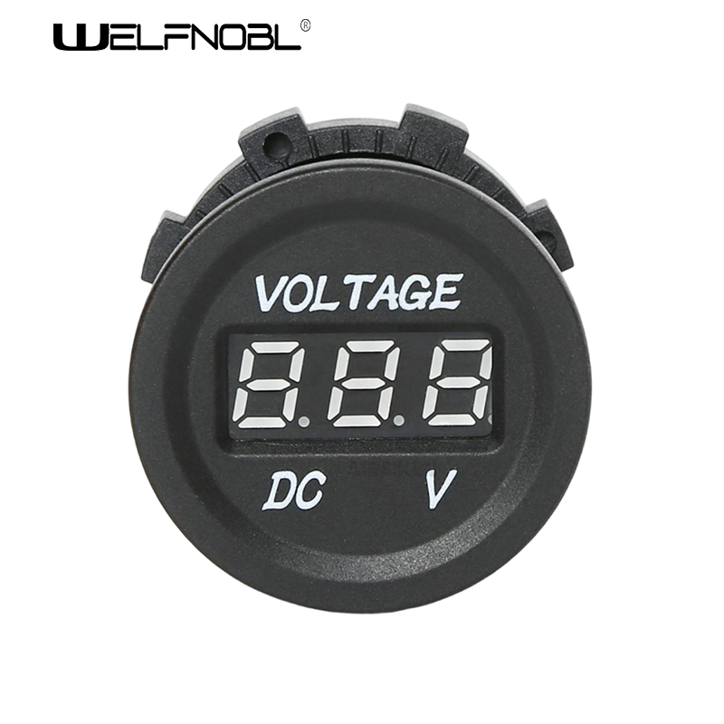 12V-24V Waterproof LED Digital Display Voltmeter Meter