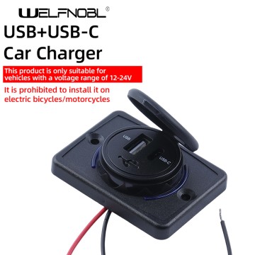 Automotive PD Type-C QC3.0 Car Bus Charger