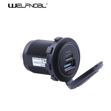 45W PD fast charging USB-C car charger
