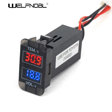 Temperature Display Led Digital Voltmeter