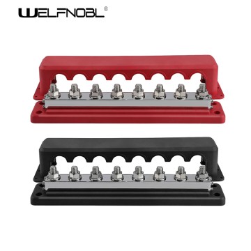 Circuit 600A high current M10 red-black 8-wire busbar