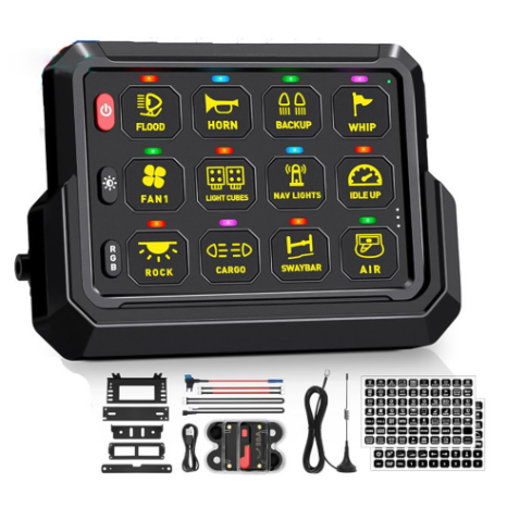 Welfnobl IB-PJ808A/B 8 Gang RGB Switch Panel