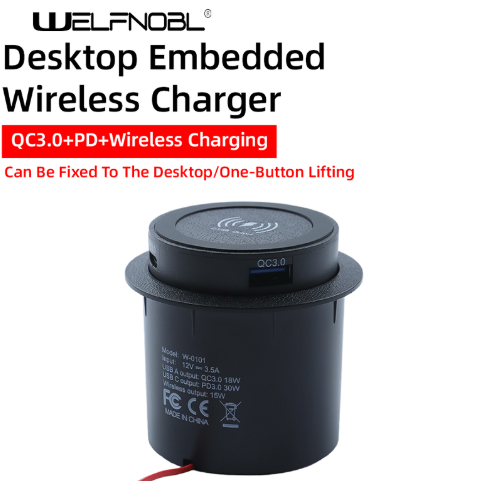 Welfnobl Car USB Wireless Phone Charger