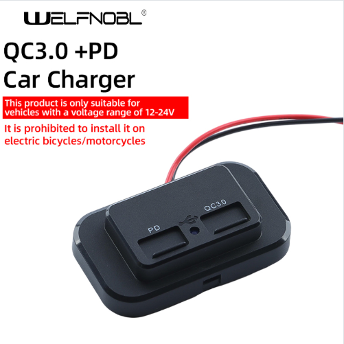 Welfnobl DS008A 36W Dual QC3.0 USB Car Charger