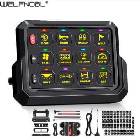 Welfnobl IB-PJ1202A/B 12 Gang Bluetooth Switch Panel