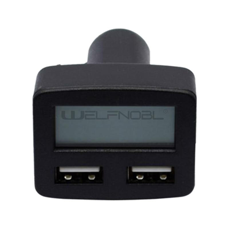 Новый квадратный двойной USB-интерфейс с дисплеем напряжения