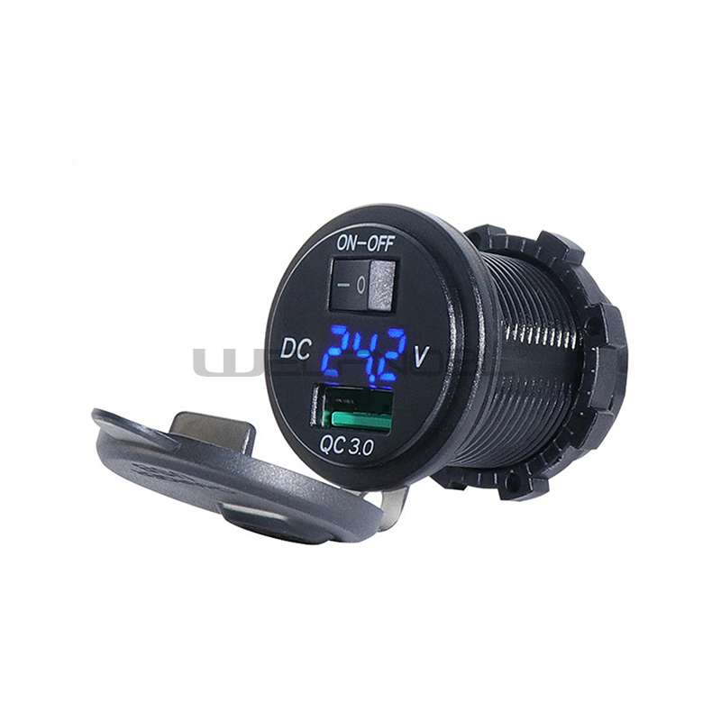 DS016B QC3.0 Car Charger 1USB Port Plug Socket
