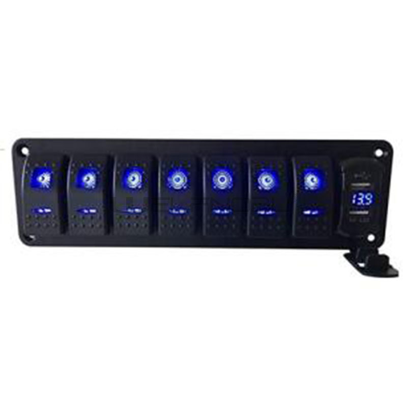 IB-P808 7 Gang Rocker Switch Panel