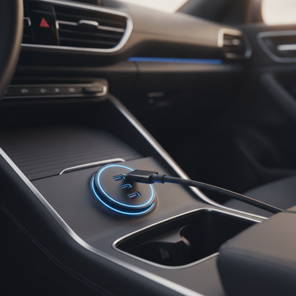 Car Charger Socket For Mobile Charging