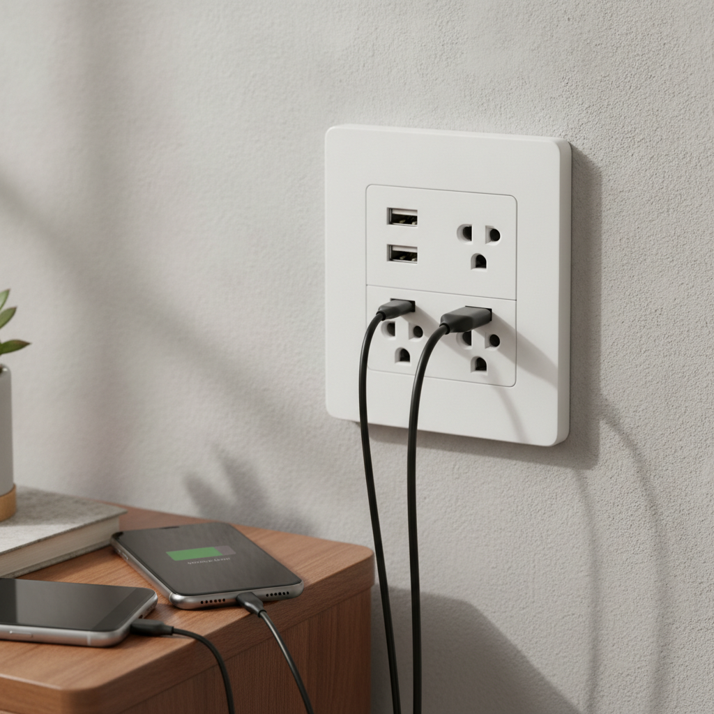 Usb Plug Socket For Mobile Charging