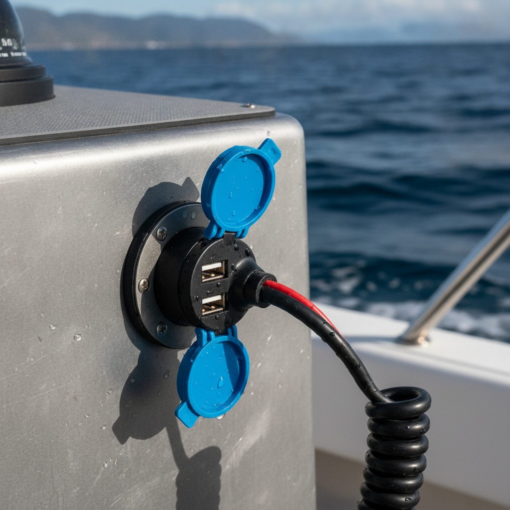 Usb Outlet Plug For Marine Charging