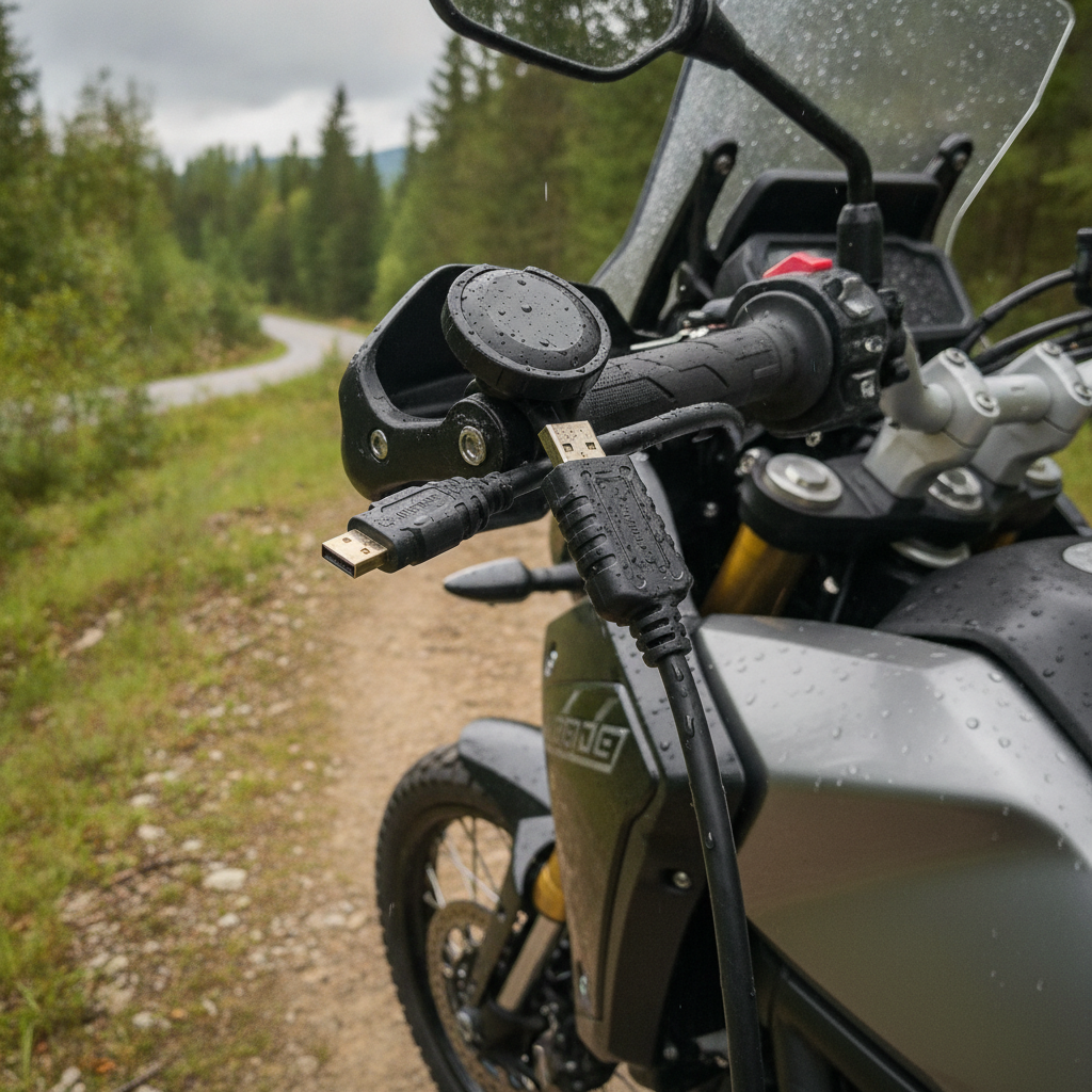 Micro Usb Charging Cable For Motorcycle Use