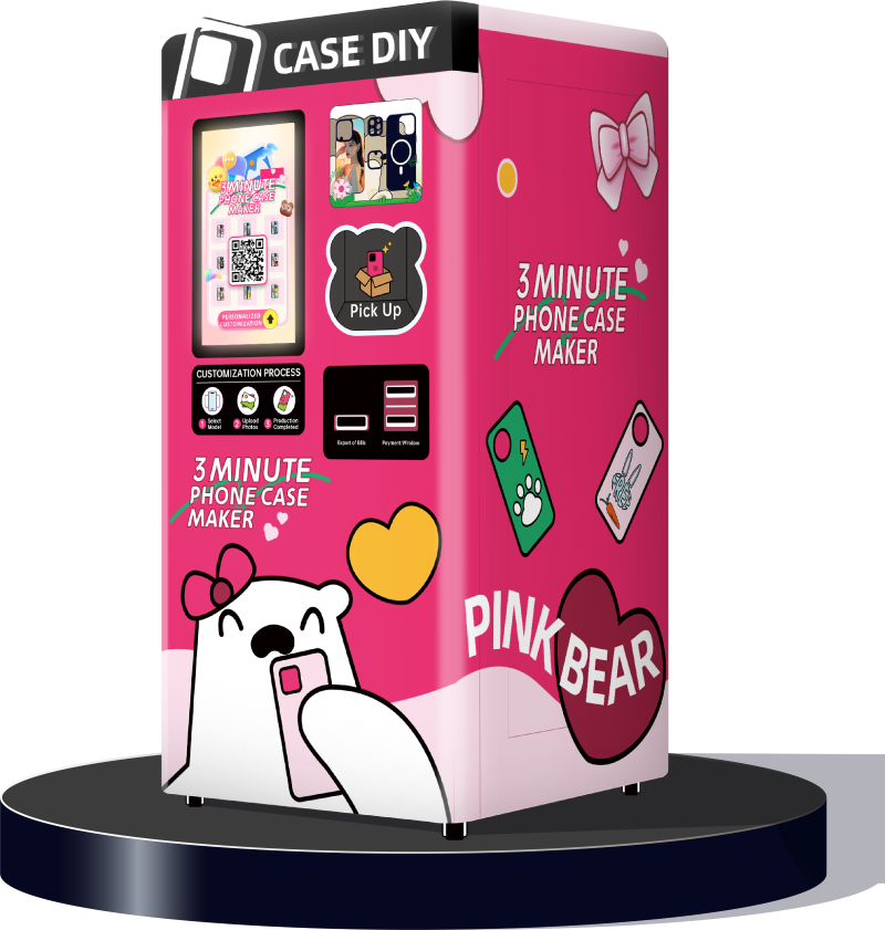 Smartphone Case Design Kiosk - Touchscreen Interface with 1000+ Template Library