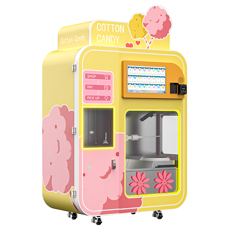 Customizable outdoor practical cotton candy vending machine
