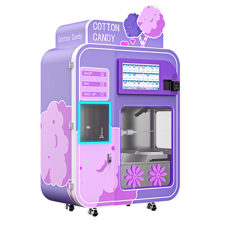 Hot selling fully automatic cotton candy machine vending machine
