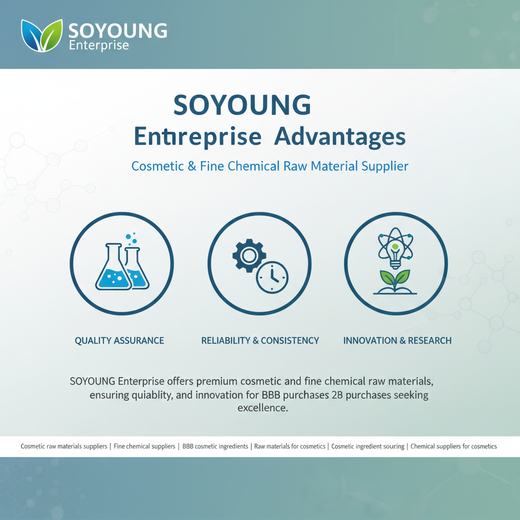 SOYOUNG Enterprise Advantages | Cosmetic & Fine Chemical Raw Material Supplier