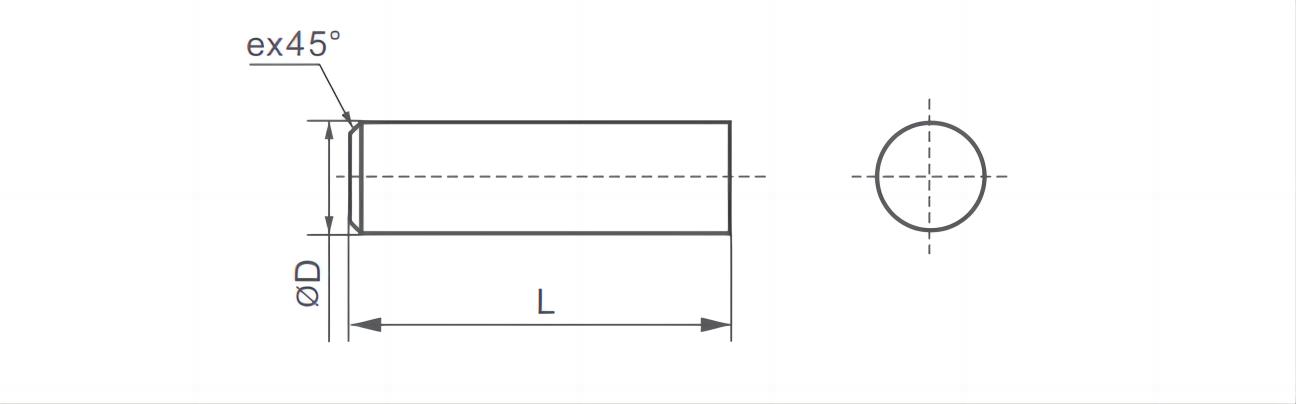 Chamfered cut-to-length rod-Metric (2)33v