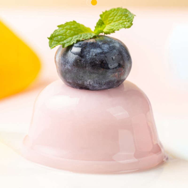 Round Cup Shape Jelly Pudding Fruit Taste04ohs
