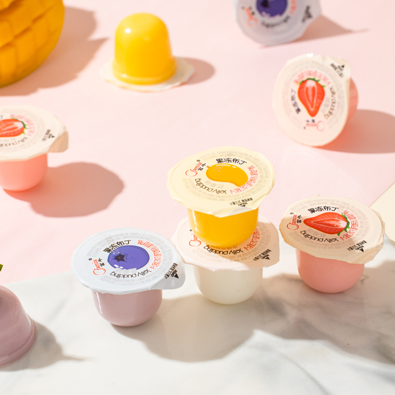 Small Cup Shape Jelly Pudding Fruit Taste (Yogurt Taste) (D. 3.8cm)