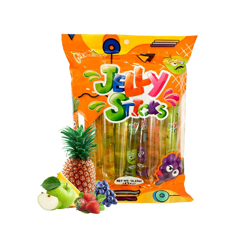 Halloween Candy Assorted Flavors Gel Jelly Straws Jelly Sticks