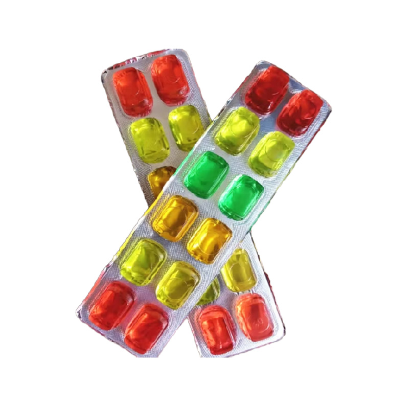 Colorful Fresh Fruit Jelly 7pcs/Stripe