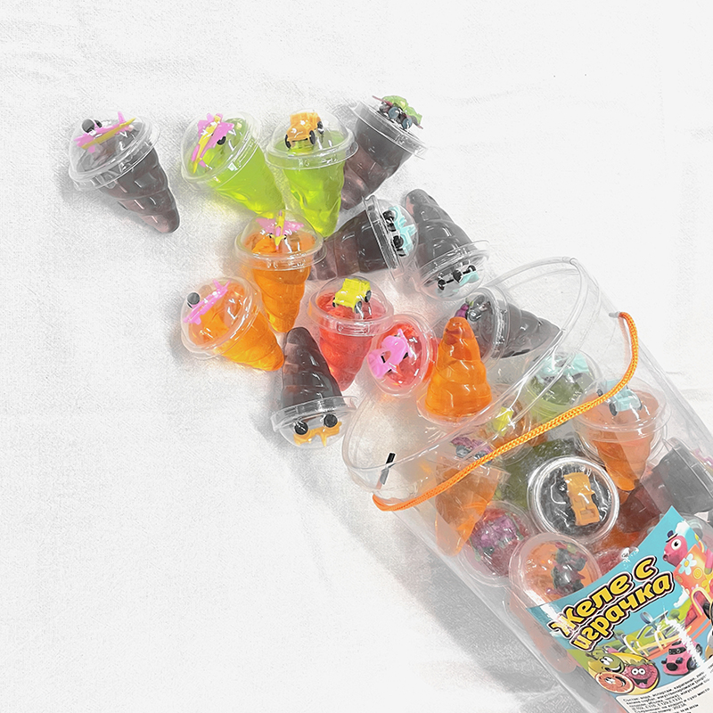 Ice Cream Shape Jelly Cup With Kid toys