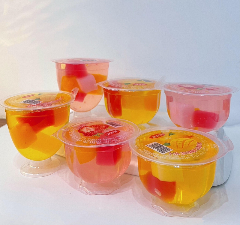 30g Wine Glass Assorted Fruity Jelly Pudding Milkshake Jello