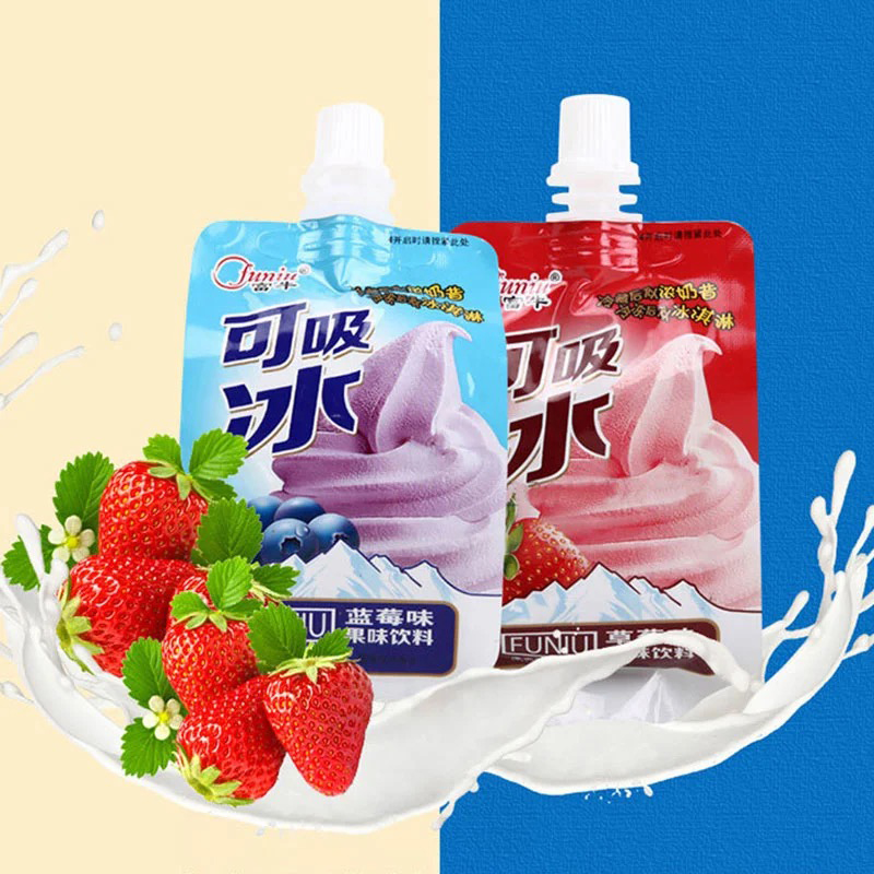 Jelly Filled Straws in Assorted Flavors ice cream (Coolish)