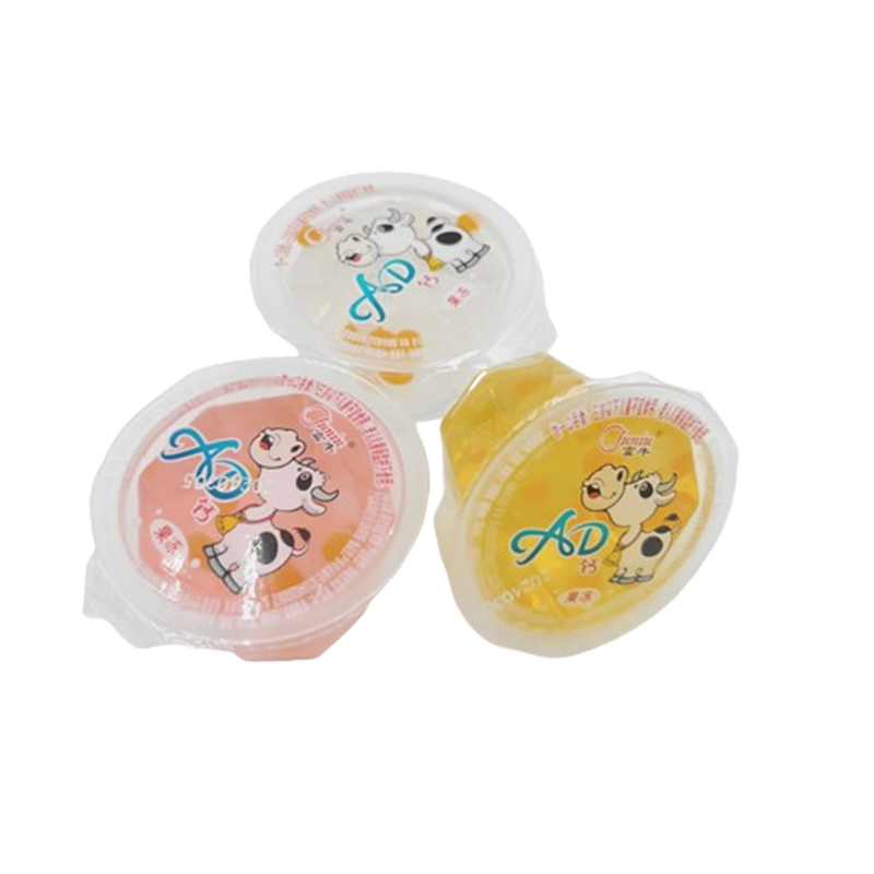 PP cup shape jelly pudding with AD(yogurt taste )(D.4.8cm)