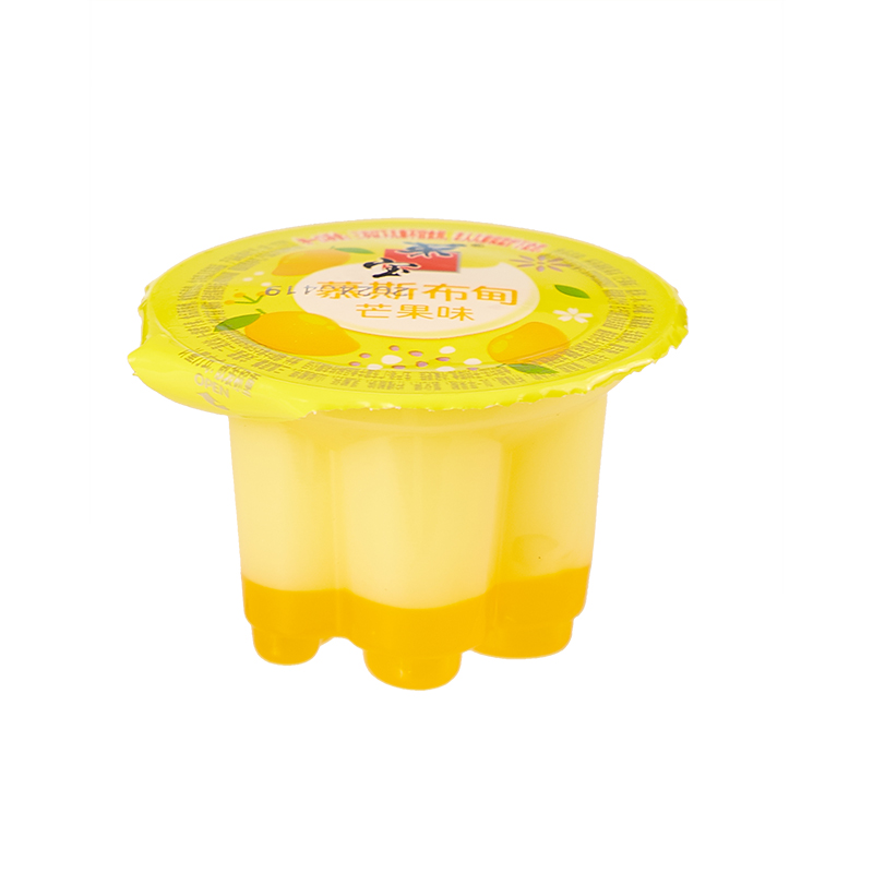 Double Layers Pudding Fruit Jelly Claw Shape Pudding Snack