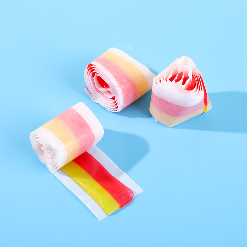 Roll-up Candy With Fruit Flavors Assorted Soft Candies