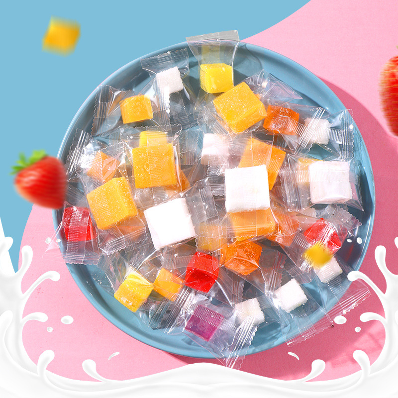 Fruit Flavor Assorted Gummy Candy in Train Toy Jar