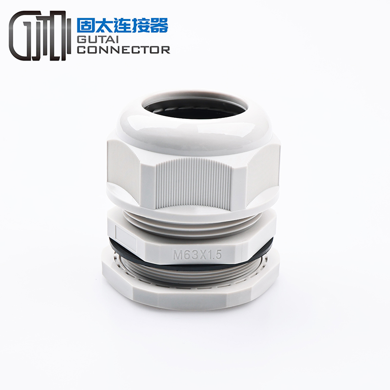 M50 M63 ROHS Long Thread Nylon Cable Gland with O-ring Lock Nut