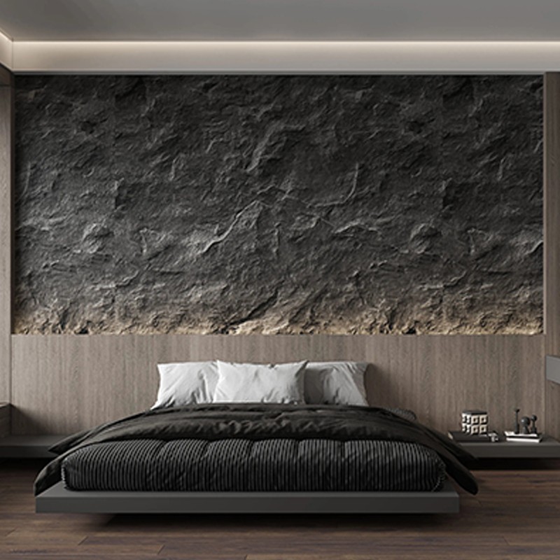 PU Stone 3d Mushroom Stone Pu Faux Stone Wall P...