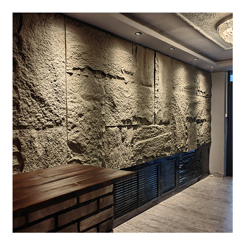 PU Stone 3d Mushroom Stone Pu Faux Stone Wall Panel