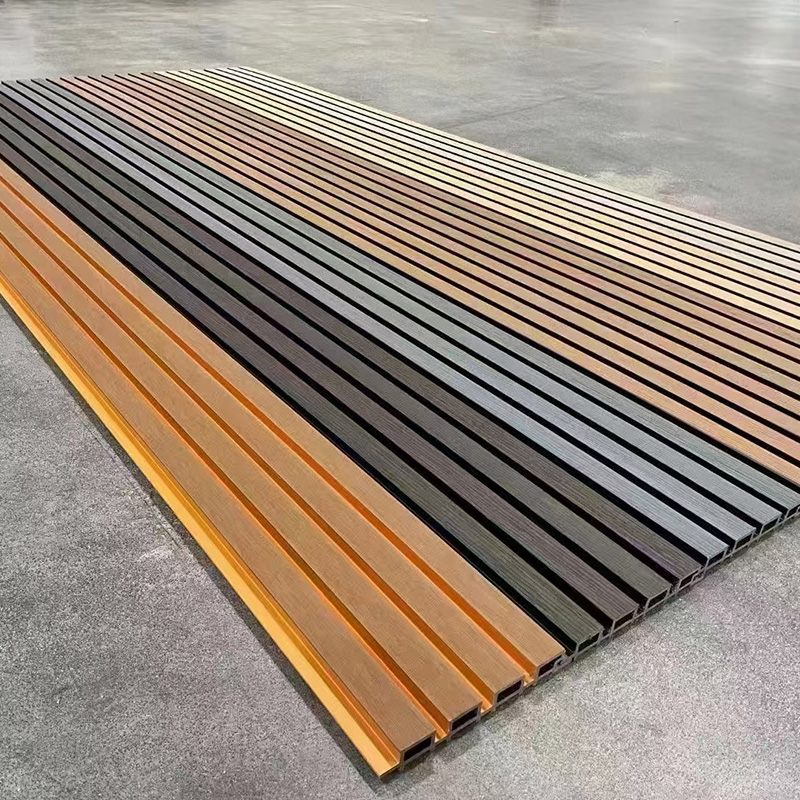 Fireproof Waterproof Outdoor Decoration Paneling Composite Cladding WPC Wall Panel