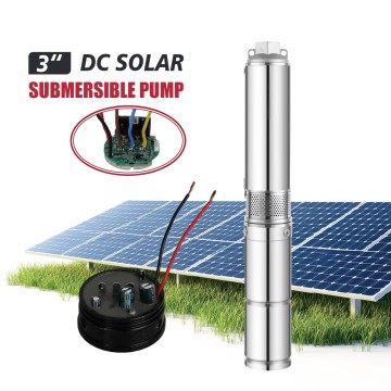 I3PC Built-in MPPT Controller 3 inch Solar-Powered High Standard Centrifugal Submersible Borehole Pump Plastic Impeller Pump
