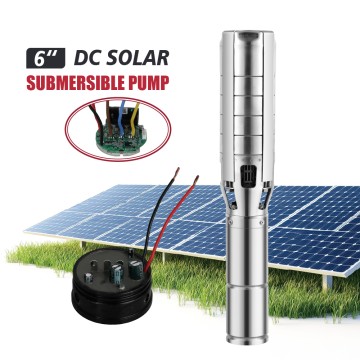 I4/6SC Built-in MPPT Controller 4/6 inch Solar-Powered Centrifugal Submersible Borehole Pump Stainless Steel Impeller Pump with MPPT Controller