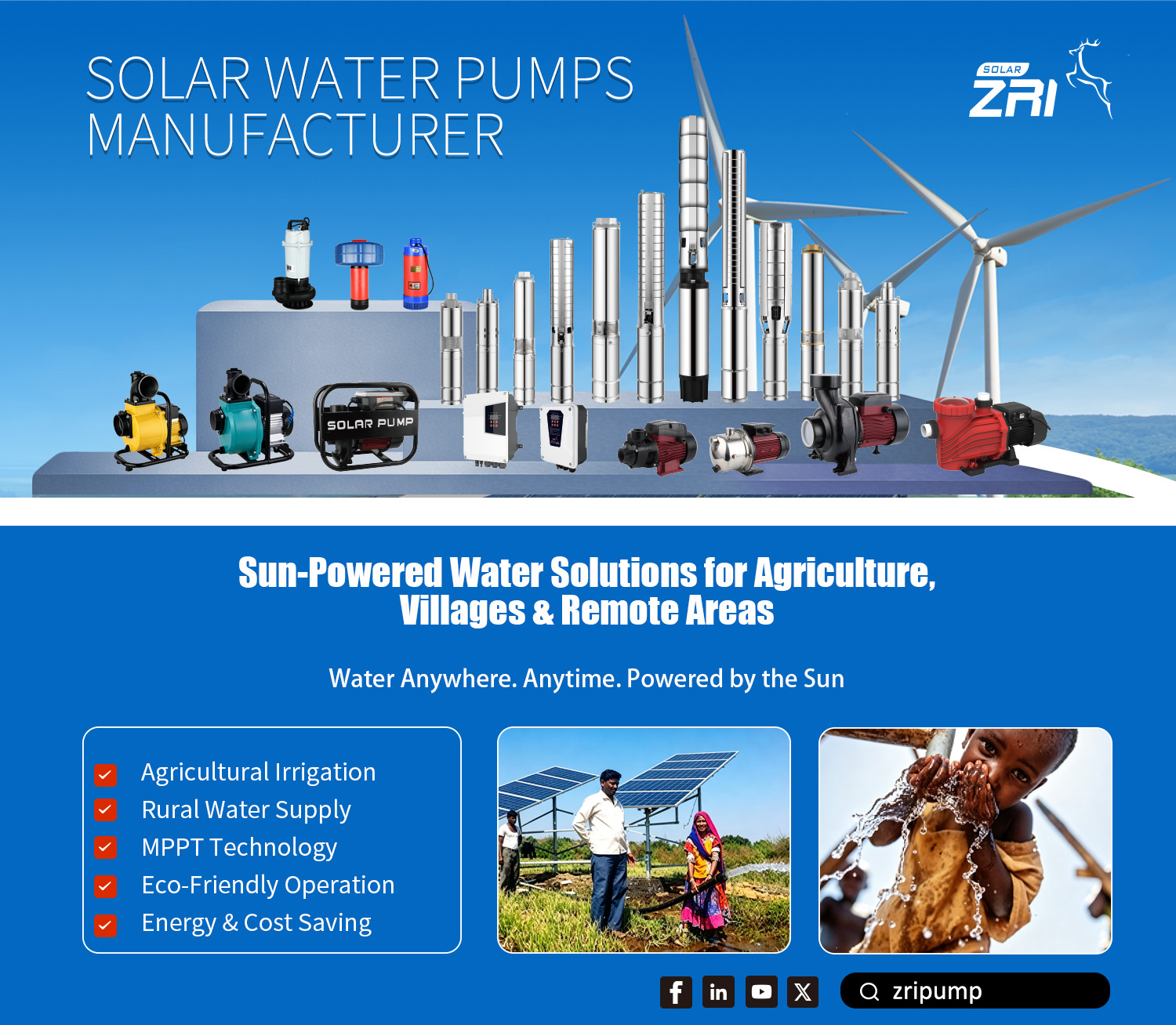 Cuatro aplicaciones principales de las bombas de agua solares: una guía práctica.